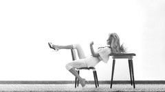 Woman bar refaeli grayscale