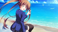 Woman Beaches anime girls