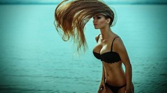 Woman Beaches blondes Roman Smirnov