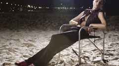 Woman Beaches blue eyes brunettes Isabeli Fontana