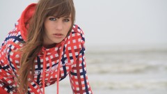 Woman Beaches brunettes