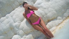 Woman Beaches brunettes bikini