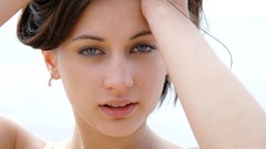 Woman Beaches brunettes Georgia Jones Erotic Beauty magazine