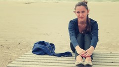 Woman Beaches brunettes Sophia E