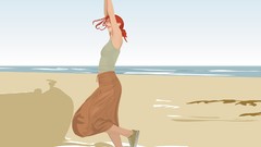 Woman Beaches vectors