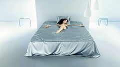 Woman beds