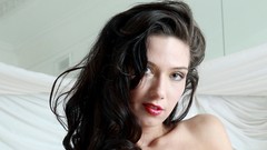 Woman beds brunettes models Zhanna B