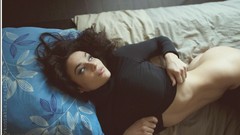 Woman beds brunettes Russians