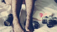 Woman beds Objects Cameras legs