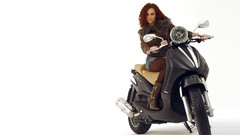 Woman Bikes motorbikes girls with bikes