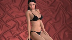 Woman bikini cgi