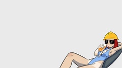 Woman bikini comics redheads