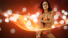 Woman bikini models Olivia