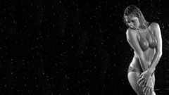 Woman bikini monochrome greyscale