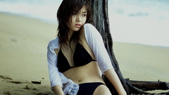 Woman bikini wet Japanese