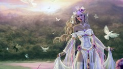 Woman Birds Tanya fantasy art tanya varga