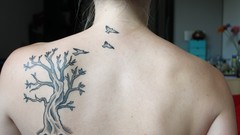 Woman Birds tattoos