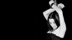 Woman black and white