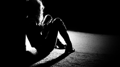 Woman black and white