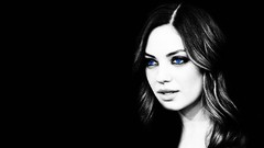 Woman black and white