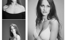 Woman black and white