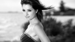 Woman black and white