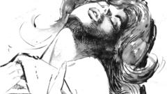 Woman black and white