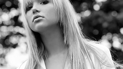 Woman black and white