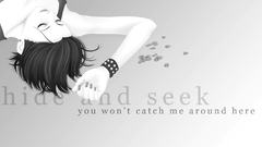 Woman black and white