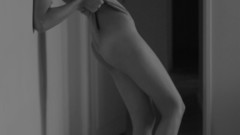 Woman black and white