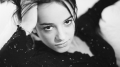 Woman black and white