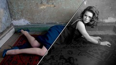 Woman black and white