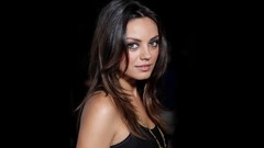 Woman black background Actress mila kunis Simple Background
