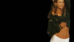 Woman black background blondes