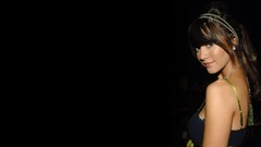 Woman black background brunettes mary elizabeth winstead