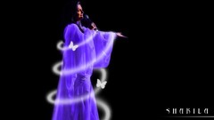 Woman black background brunettes singers Iranian Shakila