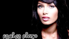 Woman black background Celebrity Actress indian freida pinto
