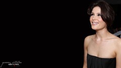 Woman black background Celebrity Actress smiling models gemma 