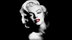 Woman black background Celebrity Marilyn Monroe blondes singers