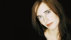 Woman black background Eva Green