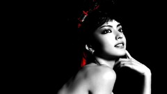 Woman black background fashion model fashion photography