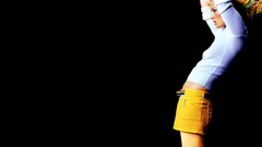 Woman black background fashion photography