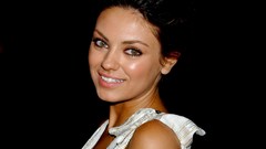 Woman black background mila kunis