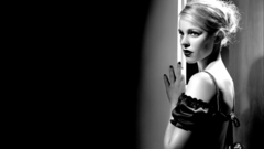 Woman black background monochrome rachel mcadams