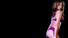 Woman black background swimsuits