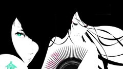 Woman black background vectors