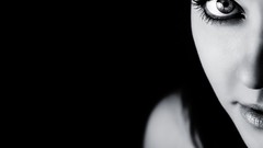 Woman black grayscale monochrome