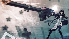 Woman black rock shooter