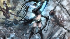 Woman black rock shooter