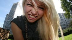 Woman blondes Abigail Halliday